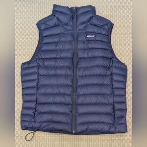 Patagonia Down Sweater Vest Navy Blue Men's Size Large
